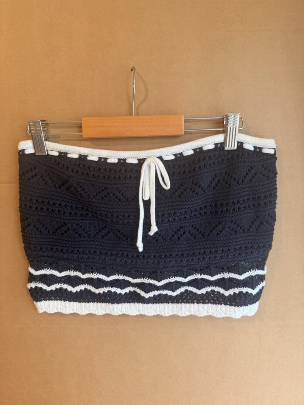 Y2K Hollister tube Top Medium Navy Blue Strapless